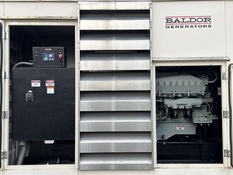 Used Baldor  IDLC825-M Diesel Generator, 1716 Hrs