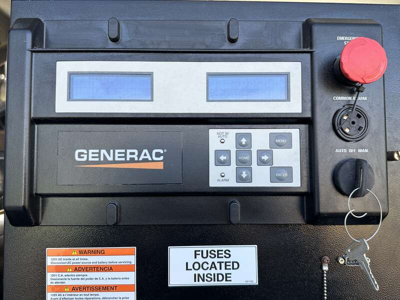 Used Generac MGG200 Rental Grade Natural Gas / Propane Generator, 2 Hrs, EPA Certified