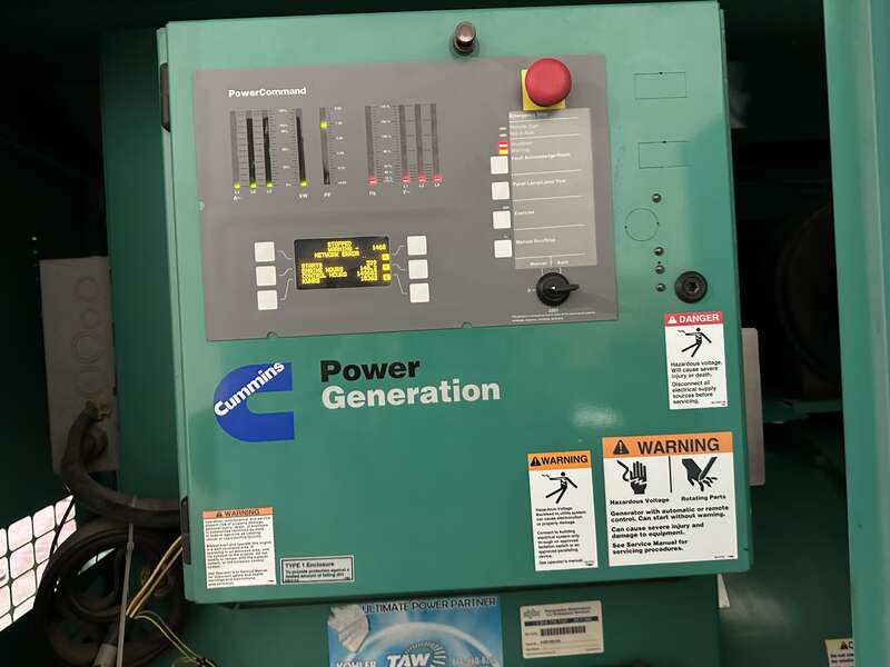 Used Cummins DFEK QSX15-G9 Diesel Generator, 140 Hrs, EPA Tier 2