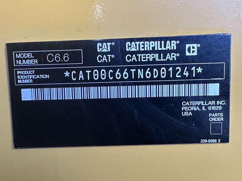 Used Caterpillar D150-8 C6.6 Diesel Generator 154 Hrs, EPA Tier 3