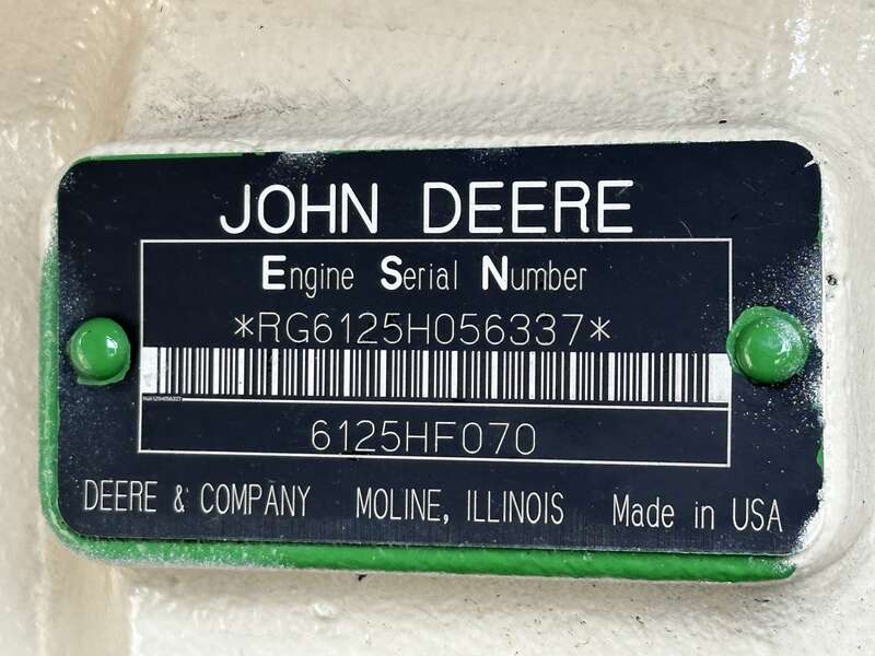 Used Katolight D300FRJ4T2 John Deere 6125HF070 Diesel Generator, 739 Hrs, EPA Tier 2