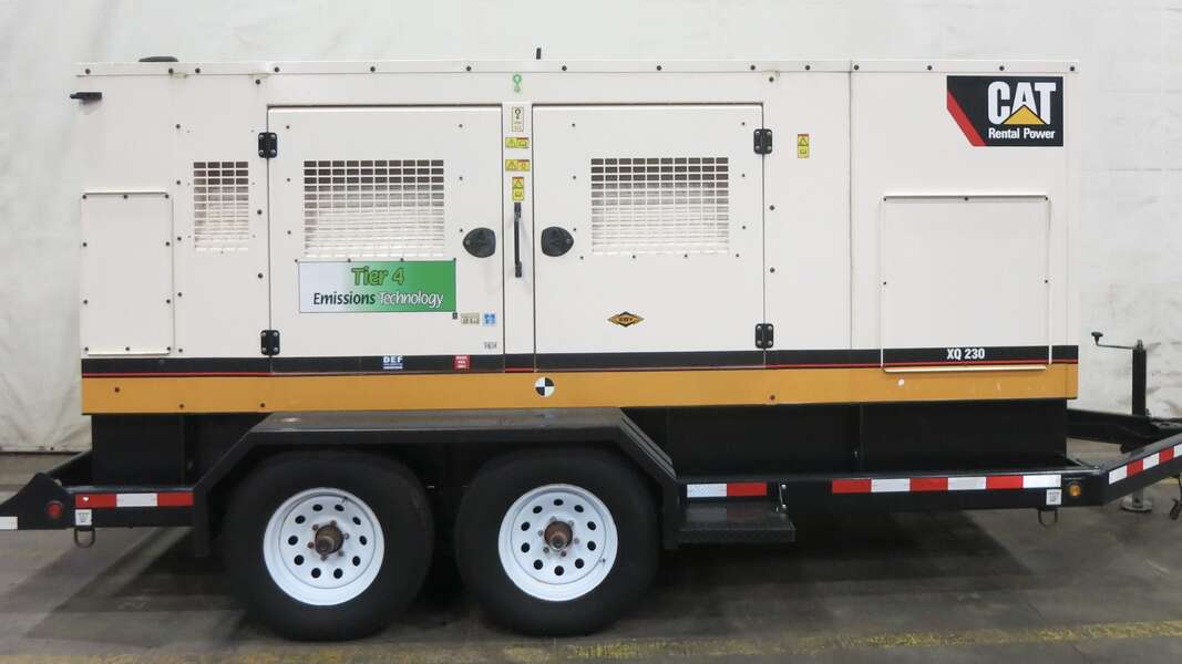 Used Caterpillar XQ230 Rental Grade Diesel Generator, 4148 Hrs, EPA Tier 4F