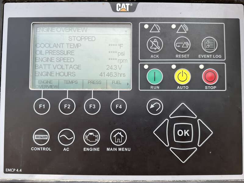 Used Caterpillar XQ230 Rental Grade Diesel Generator, 4148 Hrs, EPA Tier 4F