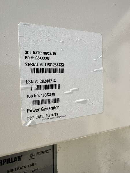 Used Caterpillar XQ230 Rental Grade Diesel Generator, 2767 Hrs, EPA Tier 4F