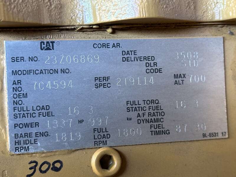 Used Caterpillar 3508 Diesel Generator, 586 Hrs