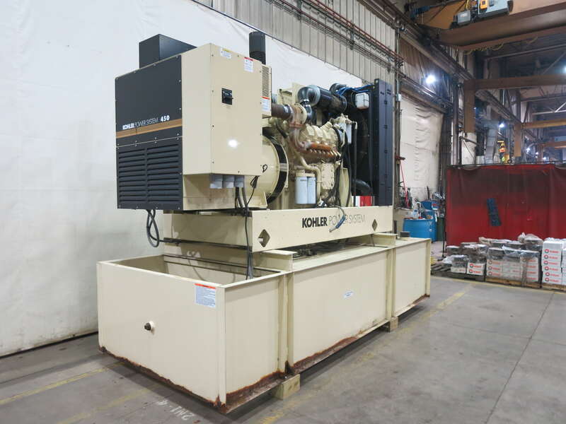 Used Kohler 450REOZD4 MTU 8V2000 Diesel Generator, 519 Hrs