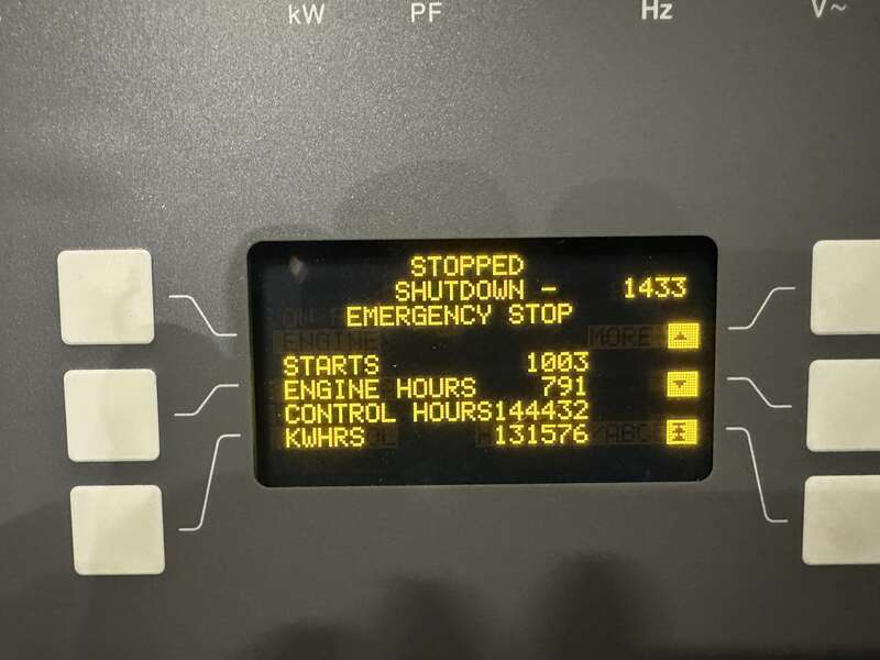 Used Cummins DQFAA QST30-G5 NR2 Diesel Generator, 792 Hrs, EPA Tier 2