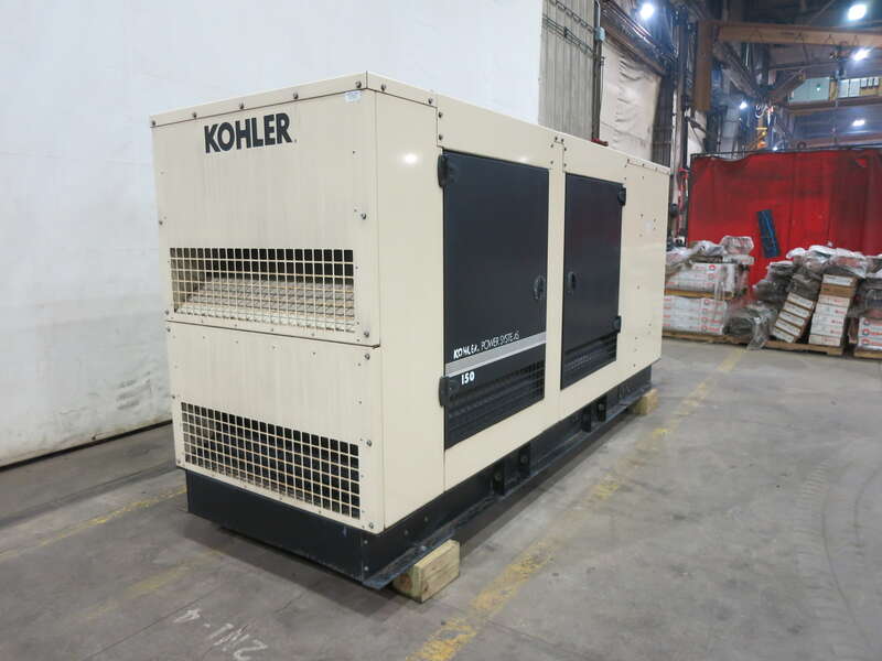 Used Kohler 150REZG Natural Gas / Propane Generator, 133 Hrs