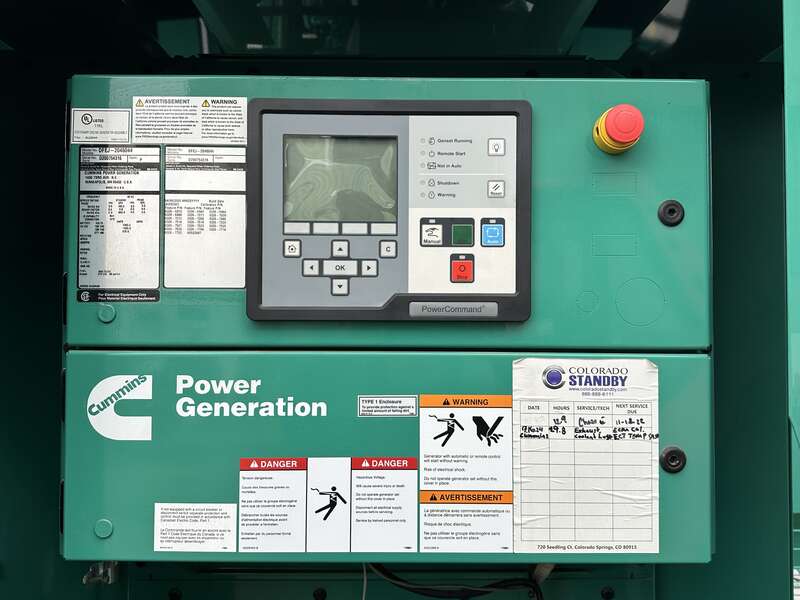 Used Cummins DFEJ QSX15-G9 NR2 Diesel Generator 38 Hrs EPA Tier 2
