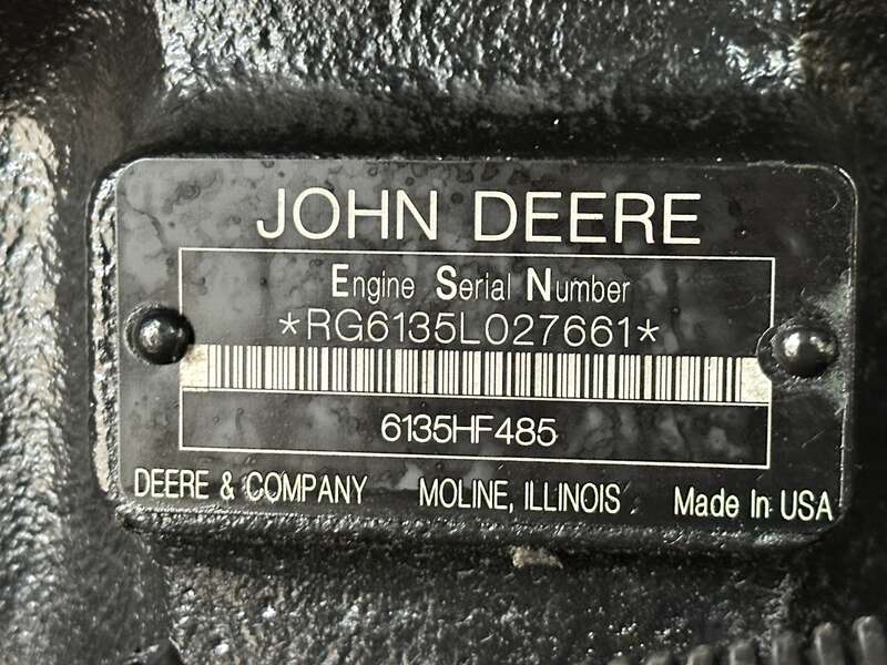 Used Kohler 350REOZJ John Deere 6135HF485 Diesel Generator, 261 Hrs, EPA Tier 3