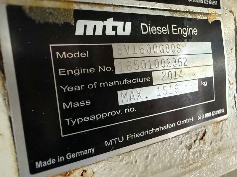 Used MTU DS400 MTU 8V1600G80S Diesel Generator, 27 Hrs, EPA Tier 3