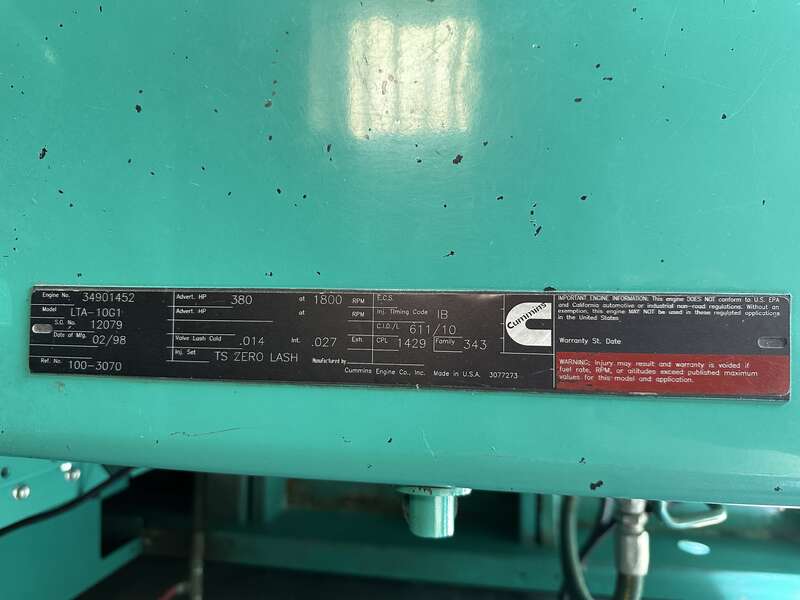 Used Cummins DFAB Diesel Generator, 268 Hrs