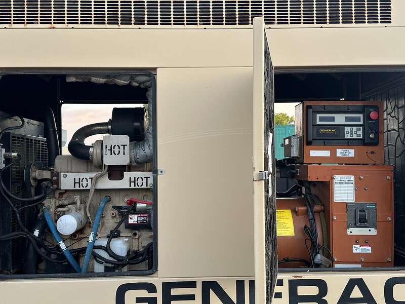 Used Generac SD050 Diesel Generator, 831 Hrs, EPA Tier 2, Single Phase