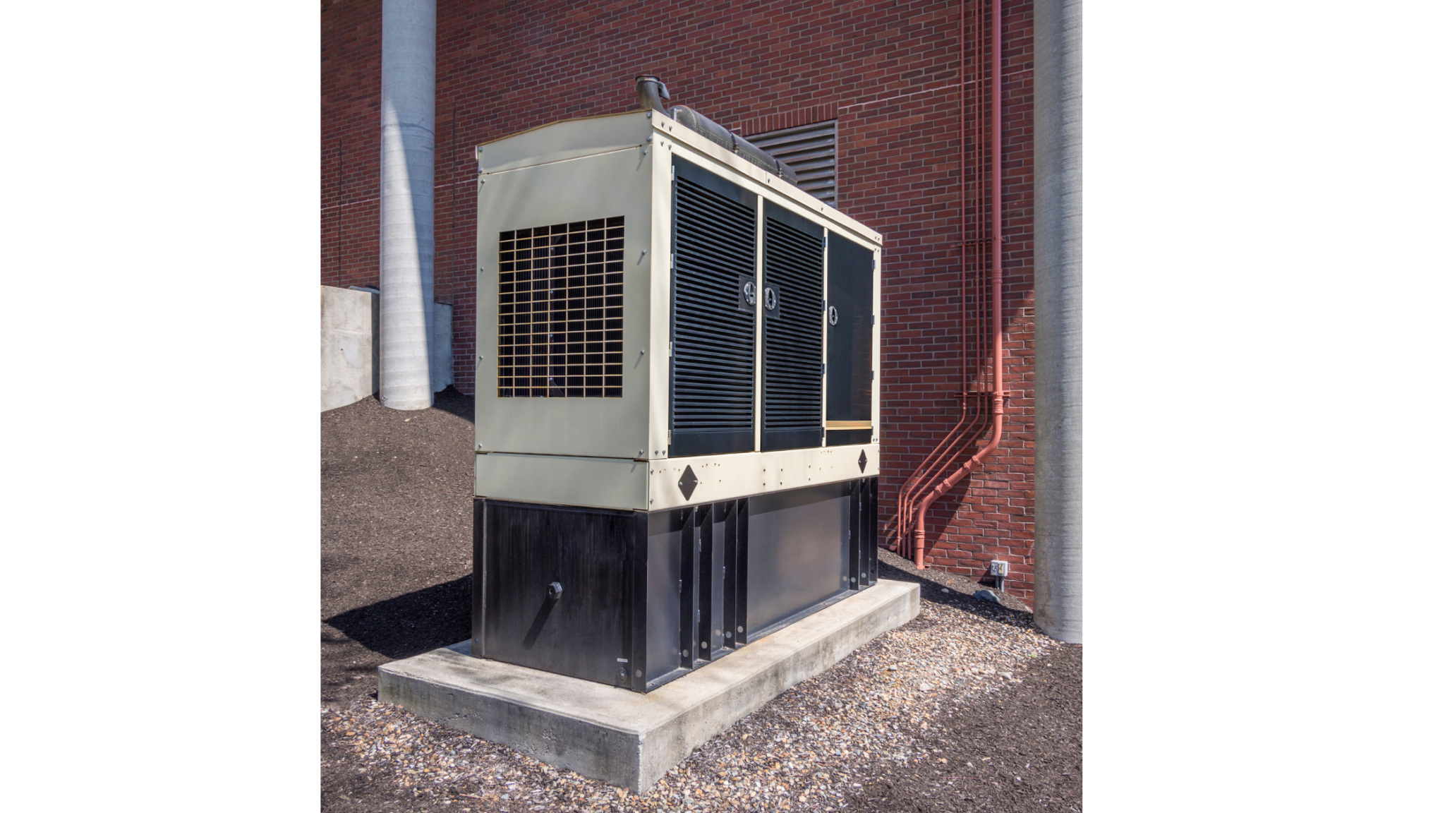 Commercial Generator on a concrete pad